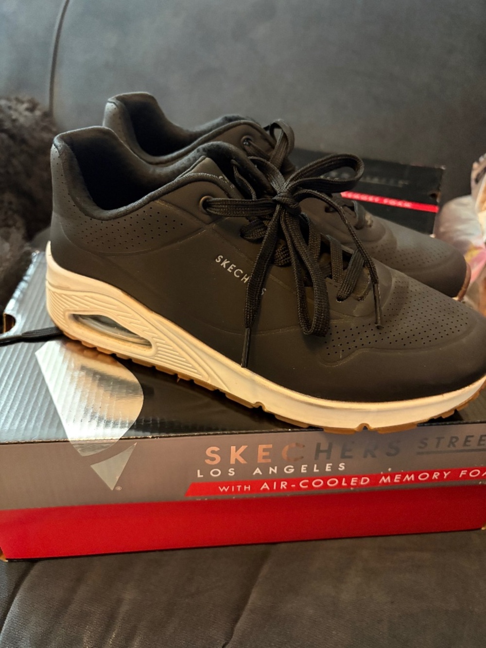 Sketchers wedge tennis shoes